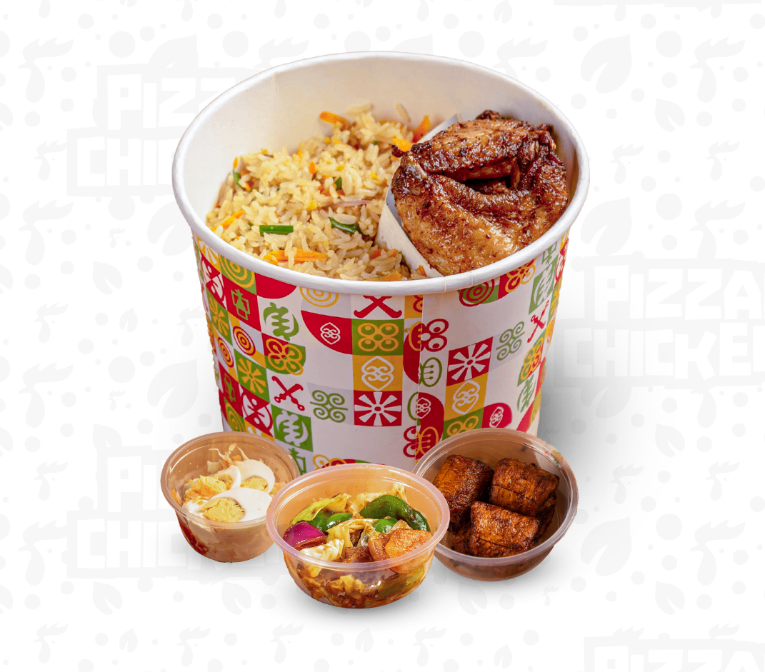 Chris B. App | Fried Rice Maxi Bucket Plus (Wings) (No Sauce) | Chris B ...